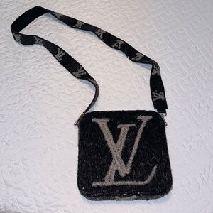 Beaded Black and Silver Bag Bought at Local Boutique